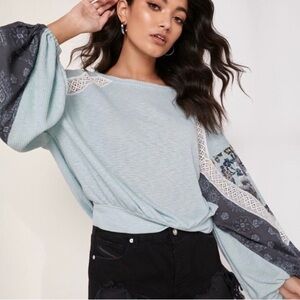 *NWT* FREE PEOPLE CASUAL CLASH TOP